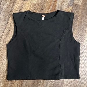 Free People High Neck Crop Top X Small